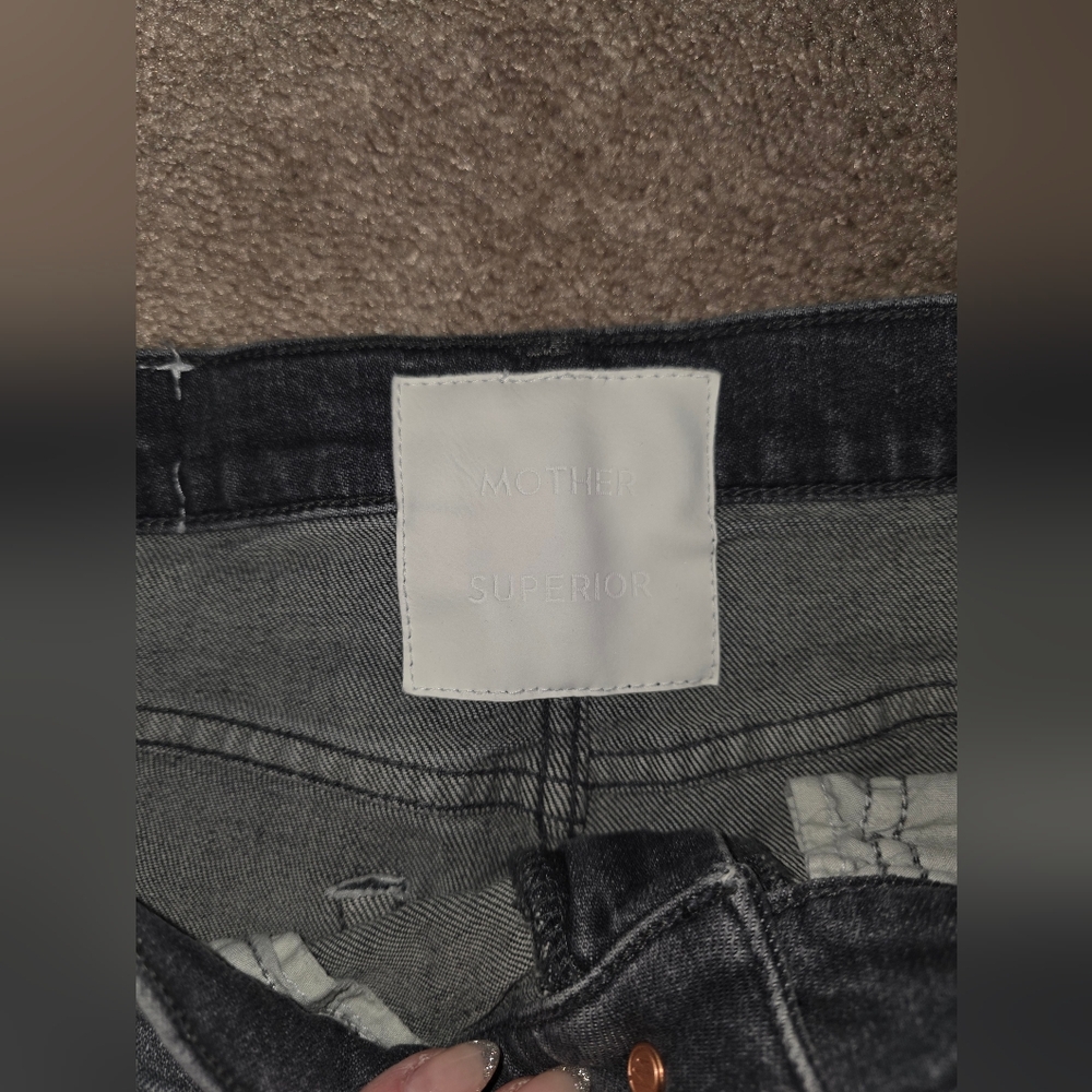 MOTHER Dark Gray Ankle Jeans - Picture 3 of 6